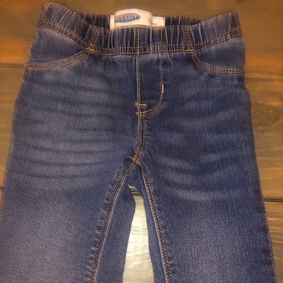 Lot 2 Old Navy Jean Jacket Denim Medium Wash 4T Girls & Jean Jeggings - Picture 6 of 10